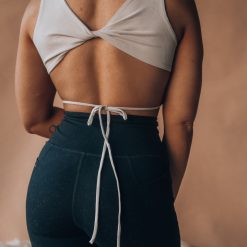 Southern Alternative Clothing Bexley Ribbed Cutout Crop Top (Taupe)