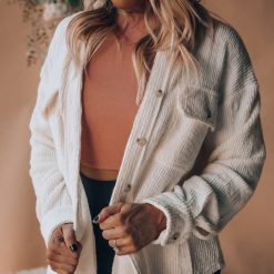 Southern Alternative Snowy Nights Button Up Shacket
