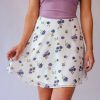 Southern Alternative Open Fields Floral Mini Skirt Skirts