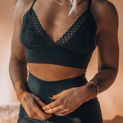 Southern Alternative Da Vinci Lace Bralette (Black) Clothing