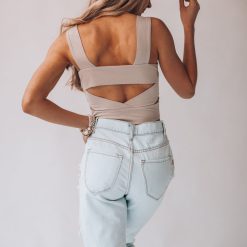Southern Alternative Blouses + Tops Rebel Ribbed Crop (Taupe) 11 Southern Alternative Blouses + Tops Rebel Ribbed Crop (Taupe)