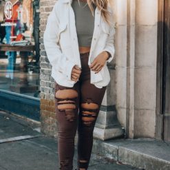 Southern Alternative Clothing Mile High Distressed Skinny Jeans (Brown) 3 Southern Alternative Clothing Mile High Distressed Skinny Jeans (Brown)