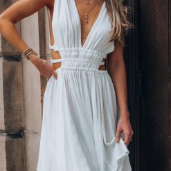 Southern Alternative Thalia Mini Dress (Ivory)