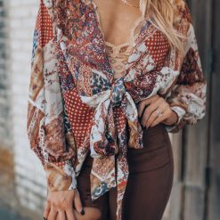 Southern Alternative Dare To Dream Paisley Kimono Top Clothing