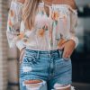 Southern Alternative Faye Floral Off Shoulder Bodysuit