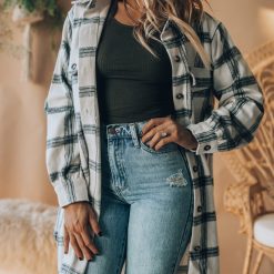 Southern Alternative Happy Ever After Plaid Shacket Clothing