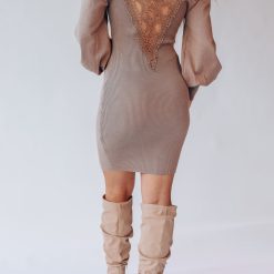 Southern Alternative Korrin Knit Mini Dress (Mocha) 4 Southern Alternative Korrin Knit Mini Dress (Mocha)