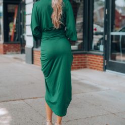 Southern Alternative Jessee Ruched Dress (Emerald) Dresses 4 Southern Alternative Jessee Ruched Dress (Emerald) Dresses