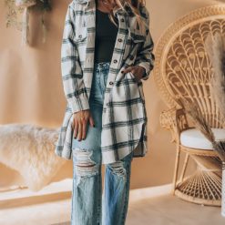 Southern Alternative Happy Ever After Plaid Shacket Clothing