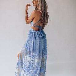 Southern Alternative Bali Lace Maxi Dress (Ocean) Dresses 6 Southern Alternative Bali Lace Maxi Dress (Ocean) Dresses