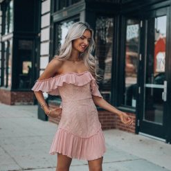 Southern Alternative Dresses Hope Mini Dress (Blush) 2 Southern Alternative Dresses Hope Mini Dress (Blush)