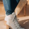 Southern Alternative Clothing Gentry Lace Up Booties (Taupe)