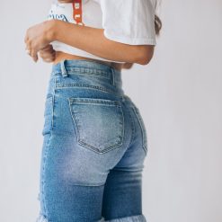 Southern Alternative Lucy Distressed Shorts Denim