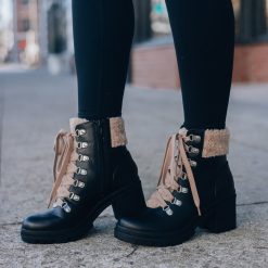 Southern Alternative Gentry Lace Up Booties (Black) Clothing