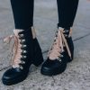Southern Alternative Gentry Lace Up Booties (Black) Clothing