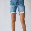Southern Alternative Lucy Distressed Shorts Denim