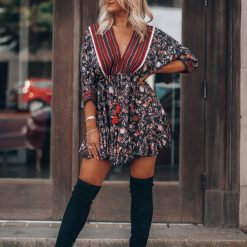 Southern Alternative Clothing Kiss And Tell Ruffle Mini Dress