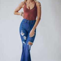 Southern Alternative Brielle Strappy Bodysuit (Berry)