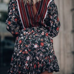 Southern Alternative Clothing Kiss And Tell Ruffle Mini Dress