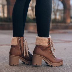 Southern Alternative Clothing Gentry Lace Up Booties (Brown) 2 Southern Alternative Clothing Gentry Lace Up Booties (Brown)