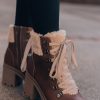 Southern Alternative Clothing Gentry Lace Up Booties (Brown)