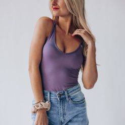 Southern Alternative Brielle Strappy Bodysuit (Lavender) Bodysuits 2 Southern Alternative Brielle Strappy Bodysuit (Lavender) Bodysuits
