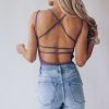 Southern Alternative Brielle Strappy Bodysuit (Lavender) Bodysuits