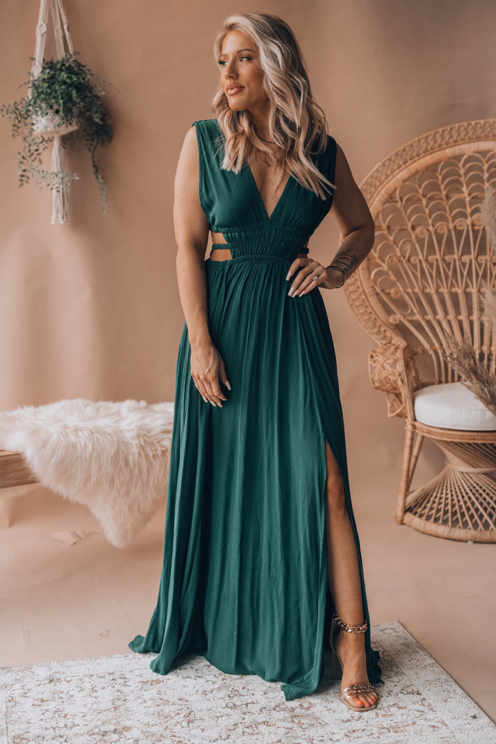 Southern Alternative Luna Maxi Dress(Hunter Green) Clothing Southern Alternative Luna Maxi Dress(Hunter Green) Clothing