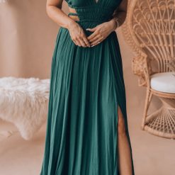 Southern Alternative Luna Maxi Dress(Hunter Green) Clothing 2 Southern Alternative Luna Maxi Dress(Hunter Green) Clothing