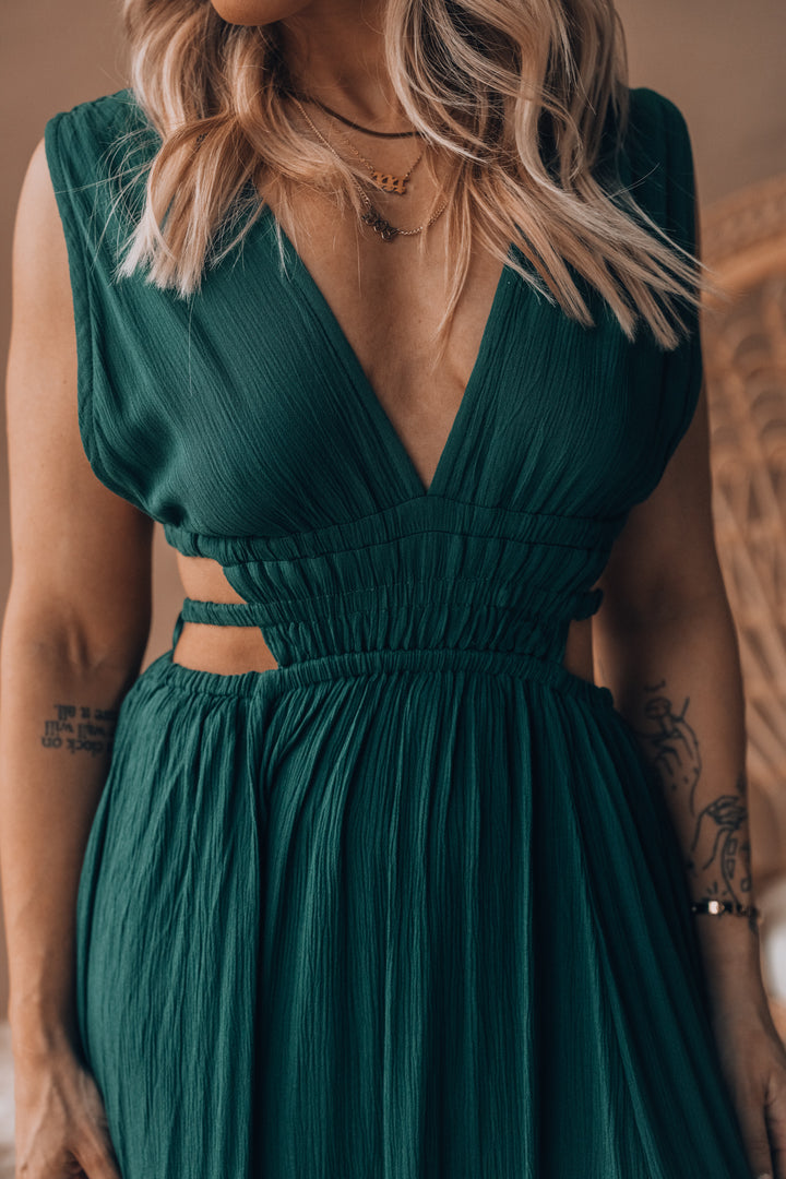 Southern Alternative Luna Maxi Dress(Hunter Green) Clothing Southern Alternative Luna Maxi Dress(Hunter Green) Clothing