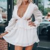 Southern Alternative Nyx Ruffle Cut Out Mini Dress Clothing