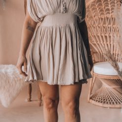 Southern Alternative In The Meadows Romper (Taupe) Clothing