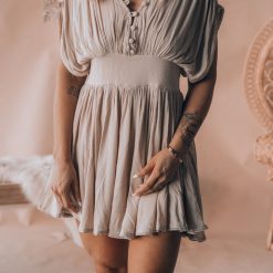 Southern Alternative In The Meadows Romper (Taupe) Clothing