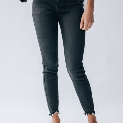 Southern Alternative Marlo Button Denim Jeans (Black)