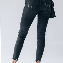 Southern Alternative Marlo Button Denim Jeans (Black)