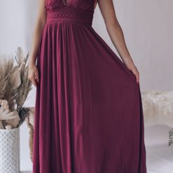 Southern Alternative Dresses Wanderlust Maxi Dress (Wine)