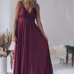 Southern Alternative Dresses Wanderlust Maxi Dress (Wine) 2 Southern Alternative Dresses Wanderlust Maxi Dress (Wine)