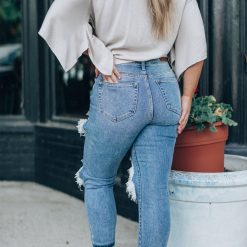 Southern Alternative Go With The Flow Wrap Top (Stone) Clothing 2 Southern Alternative Go With The Flow Wrap Top (Stone) Clothing