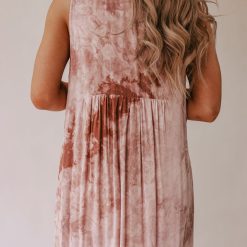 Southern Alternative Sun Burst Tie Dye Maxi Dress (Sand)