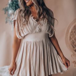 Southern Alternative In The Meadows Romper (Taupe) Clothing