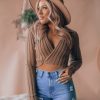 Southern Alternative Clothing Ophelia Long Sleeve Knit Sweater (Mocha)