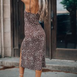 Southern Alternative Espresso Leopard Midi Dress Clothing 11 Southern Alternative Espresso Leopard Midi Dress Clothing