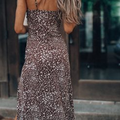 Southern Alternative Espresso Leopard Midi Dress Clothing 12 Southern Alternative Espresso Leopard Midi Dress Clothing