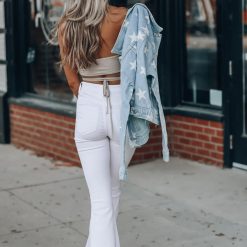 Southern Alternative Molly Wrap Halter Top (Oatmeal) Crop Tops 12 Southern Alternative Molly Wrap Halter Top (Oatmeal) Crop Tops