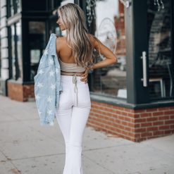 Southern Alternative Molly Wrap Halter Top (Oatmeal) Crop Tops 5 Southern Alternative Molly Wrap Halter Top (Oatmeal) Crop Tops