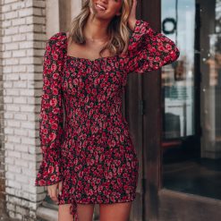 Southern Alternative Floral Dreams Ruched Mini Dress Dresses 4 Southern Alternative Floral Dreams Ruched Mini Dress Dresses