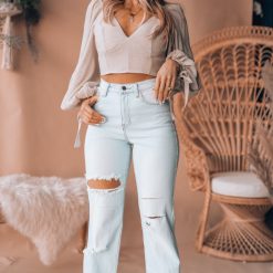 Southern Alternative Clothing Autumn Days Crop Top (Taupe) 4 Southern Alternative Clothing Autumn Days Crop Top (Taupe)