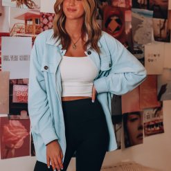 Southern Alternative Vanessa Fleece Button Up (Blue) Jackets 10 Southern Alternative Vanessa Fleece Button Up (Blue) Jackets