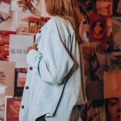 Southern Alternative Vanessa Fleece Button Up (Blue) Jackets 14 Southern Alternative Vanessa Fleece Button Up (Blue) Jackets