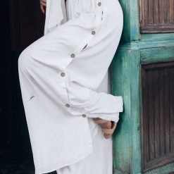 Southern Alternative Cora Crop Top And Pant Set (Off White) Clothing